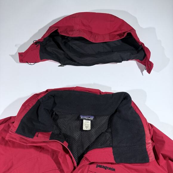 Patagonia Ski Patrol Jacket Mens XL Red Black Cross Rescue Shell Coat (See Pics) - Picture 9 of 12